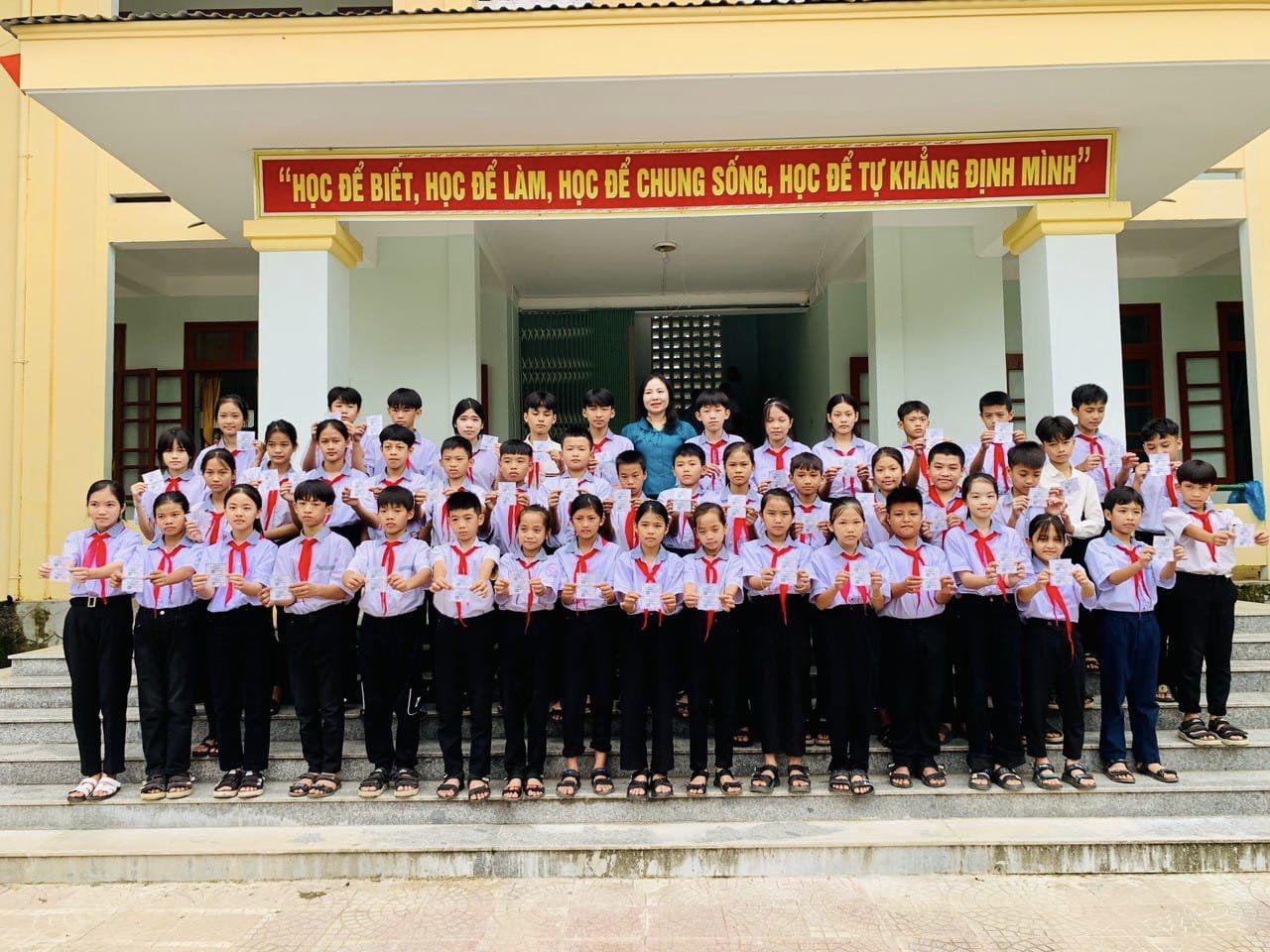 Thư cảm ơn của trường TH&THCS Thuận Hóa, huyện Tuyên Hoá, tỉnh Quảng Bình
