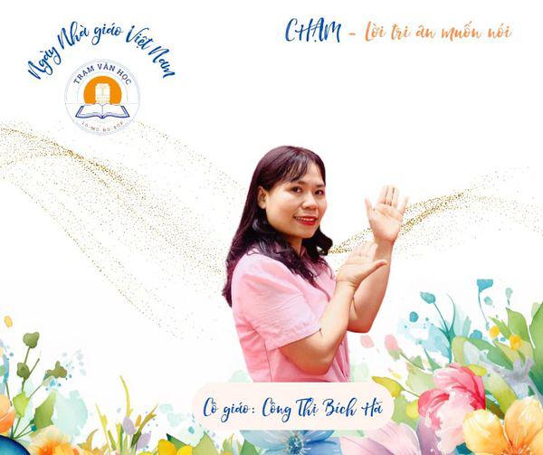 ”Chạm - Lời tri ân muốn nói” LỜI TRI ÂN TỪ HỌC SINH LỚP 9H