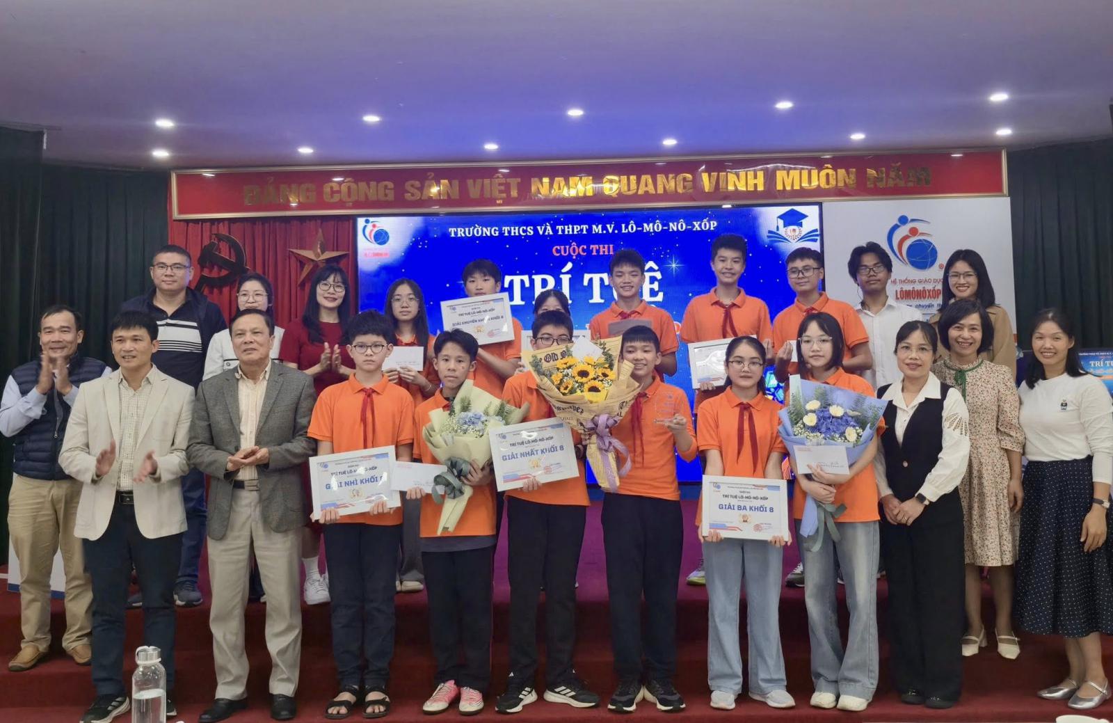 CUỘC THI TRÍ TUỆ LÔ-MÔ-NÔ-XỐP – KHỐI 8 NĂM HỌC 2025–2026