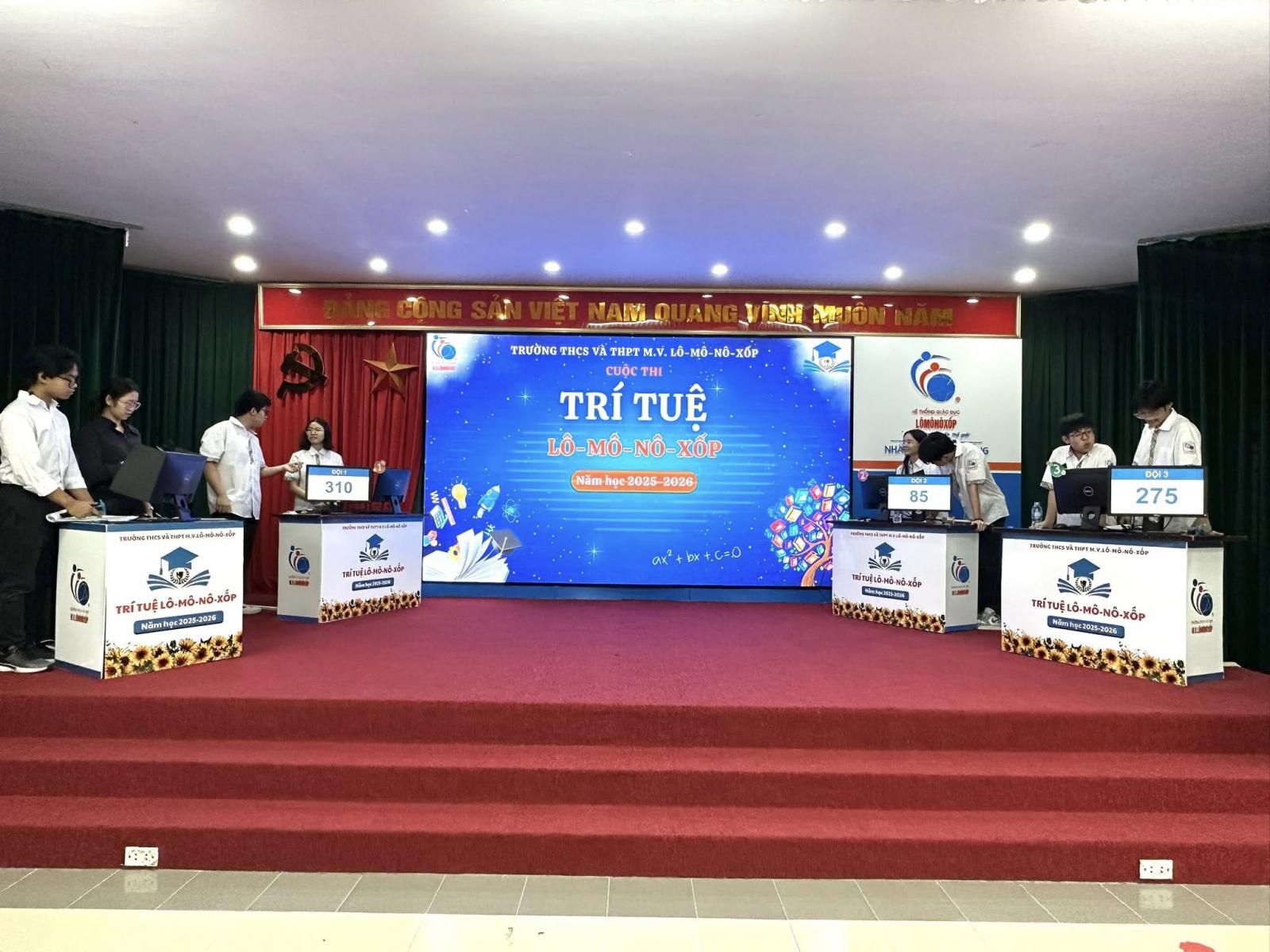 CUỘC THI TRÍ TUỆ LÔ-MÔ-NÔ-XỐP – KHỐI 10 NĂM HỌC 2025–2026