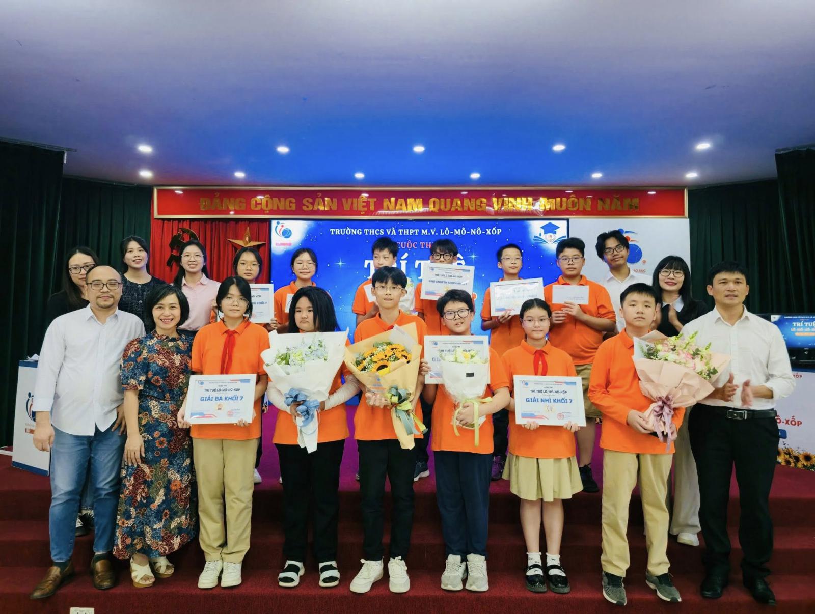 CUỘC THI TRÍ TUỆ LÔ-MÔ-NÔ-XỐP – KHỐI 7 NĂM HỌC 2025–2026