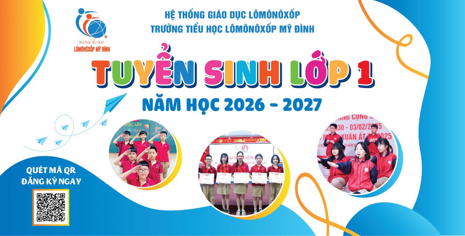 THÔNG BÁO TUYỂN SINH LỚP MỘT NĂM HỌC 2026 - 2027