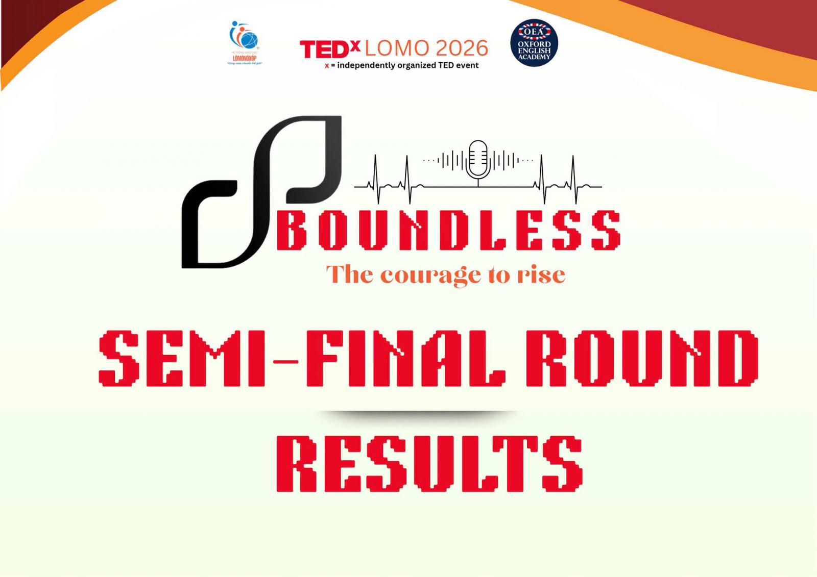 CÔNG BỐ KẾT QUẢ THÍ SINH VÀO VÒNG CHUNG KẾT CUỘC THI TEDxLOMO2026