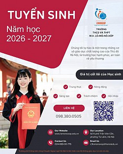 Thông tin về tuyển sinh năm học 2026-2027