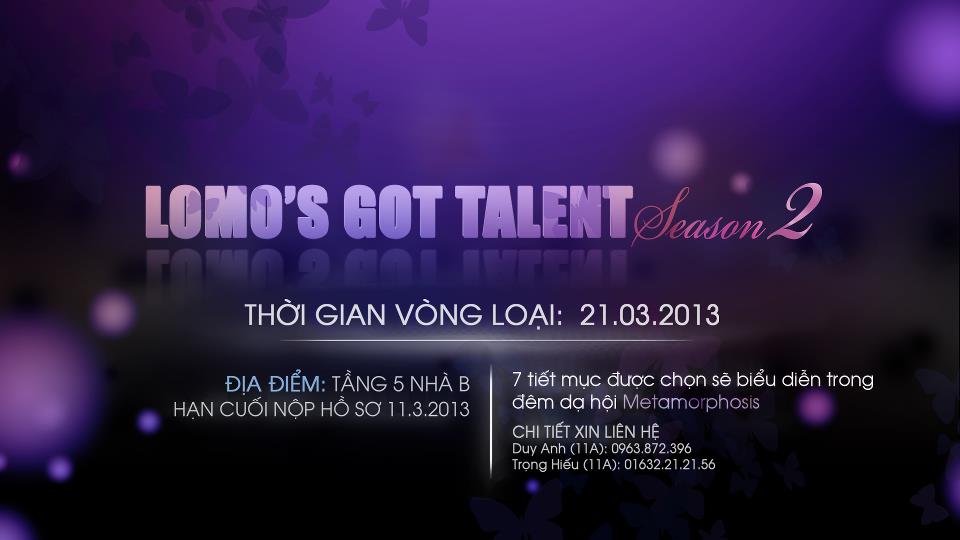 Sôi động cuộc thi Lomo's got Talent Season 2