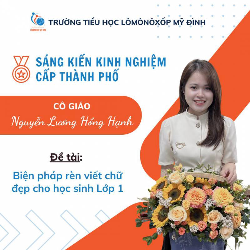CHÚC MỪNG GIÁO VIÊN CÓ SÁNG KIẾN KINH NGHIỆM ĐẠT GIẢI CẤP THÀNH PHỐ