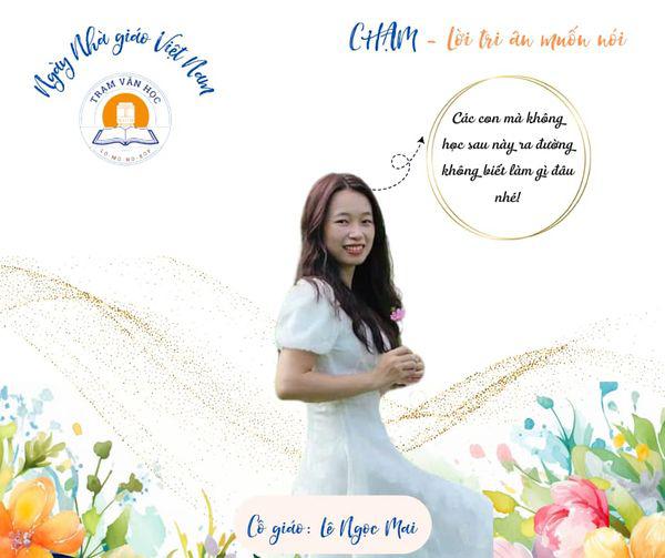 ”Chạm - Lời tri ân muốn nói” LỜI TRI ÂN TỪ HỌC SINH CÁC LỚP