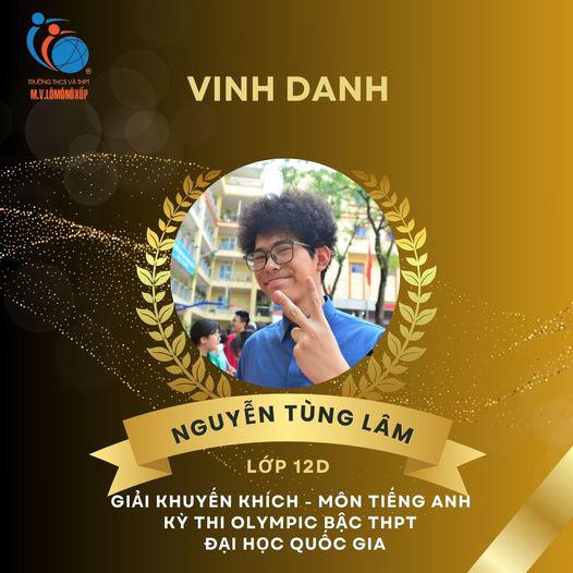 Nguyễn Tùng Lâm - Hành trình ba năm học đầy ý nghĩa